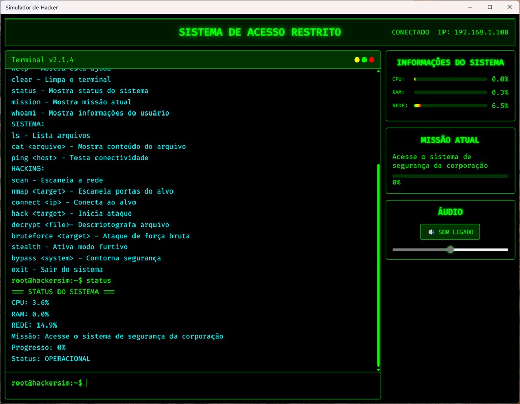 #3. Simulador de Hacker (Windows) Podle: RollerNiGi