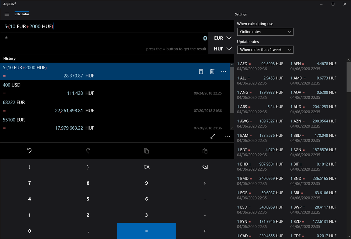 #7. AnyCalc² (Beta) (Windows) 由: FzSoftware