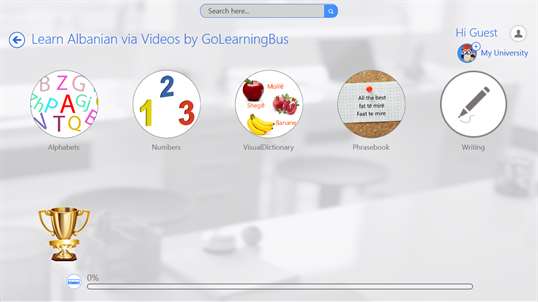 Learn Albanian via videos by GoLearningBus screenshot 3