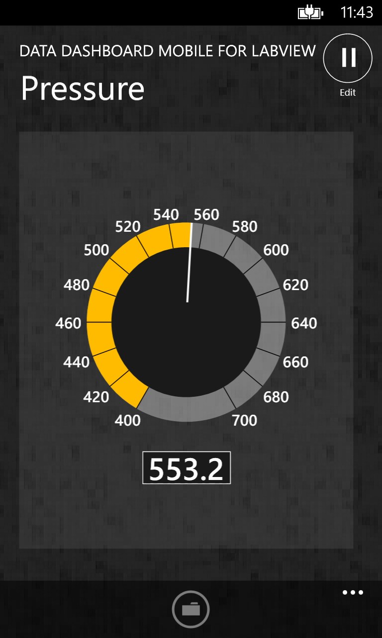Screenshot 2 Data Dashboard Mobile for LabVIEW windows