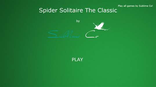 Spider Solitaire The Classic screenshot 1