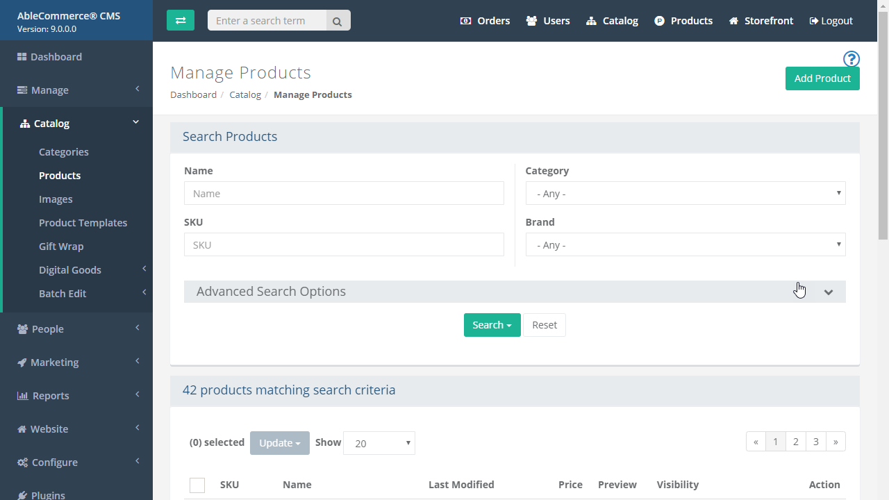 Snapshot 4 of AbleCommerce CMS and eCommerce Software