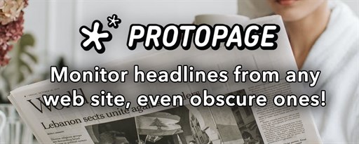 Protopage Start Page marquee promo image