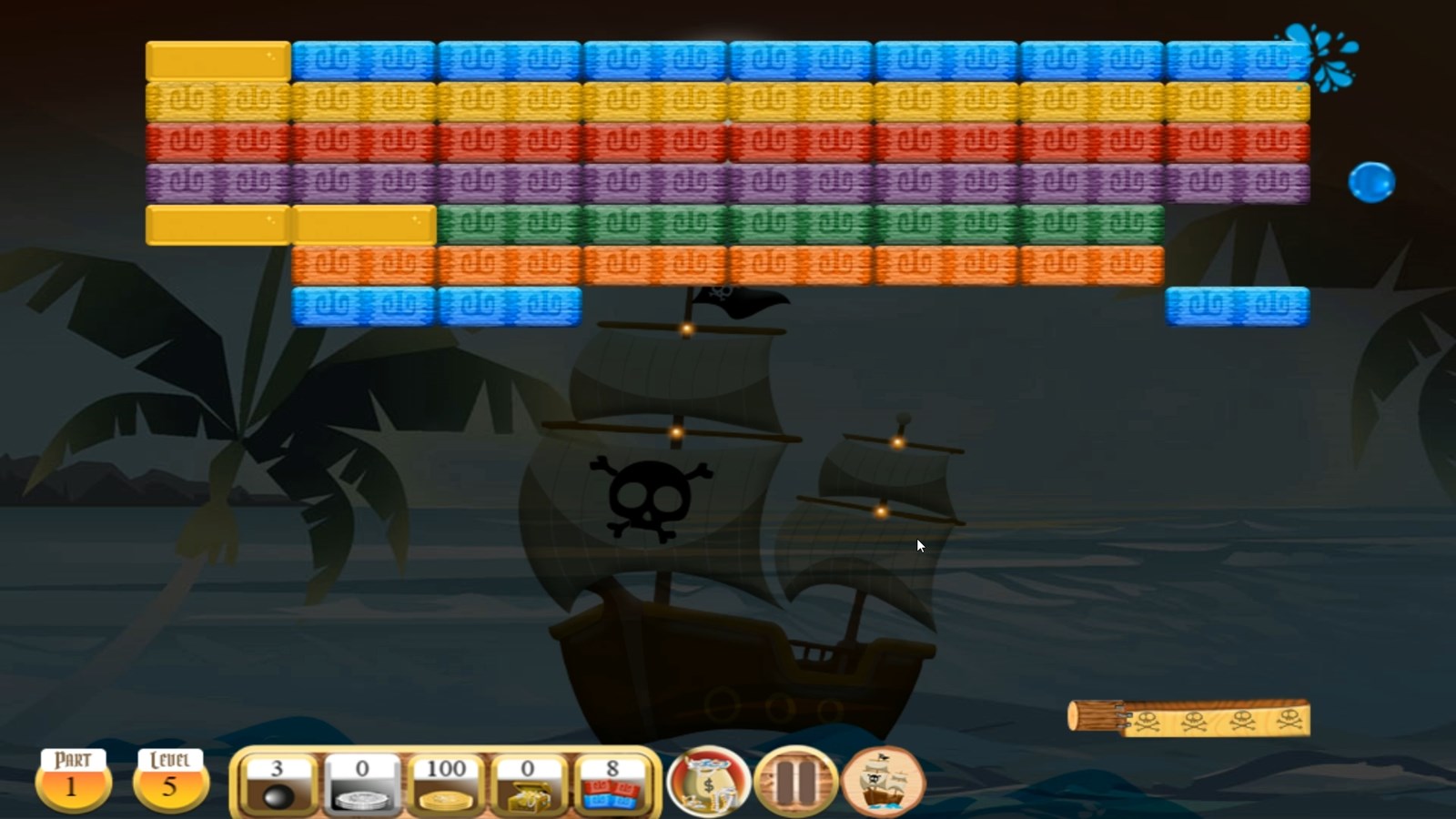 Pirates and Aztecs. Screenshot