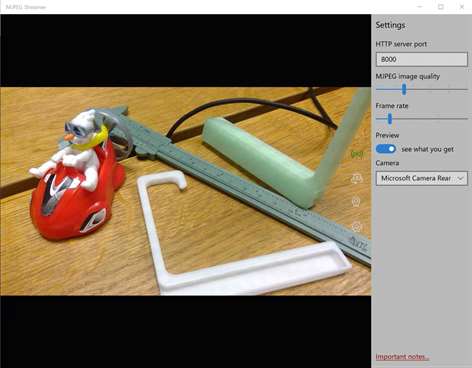 MJPEG Streamer Screenshots 2