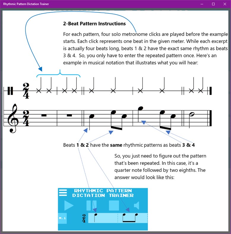 #6. Rhythmic Pattern Dictation Trainer (Windows) 게시자: Brian Edward Jarvis