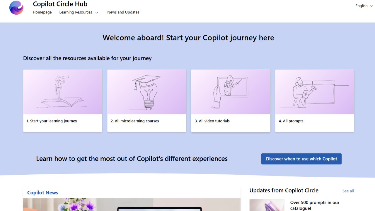 Snapshot 2 of Copilot Circle - The hub for a successful Microsoft 365 Copilot adoption
