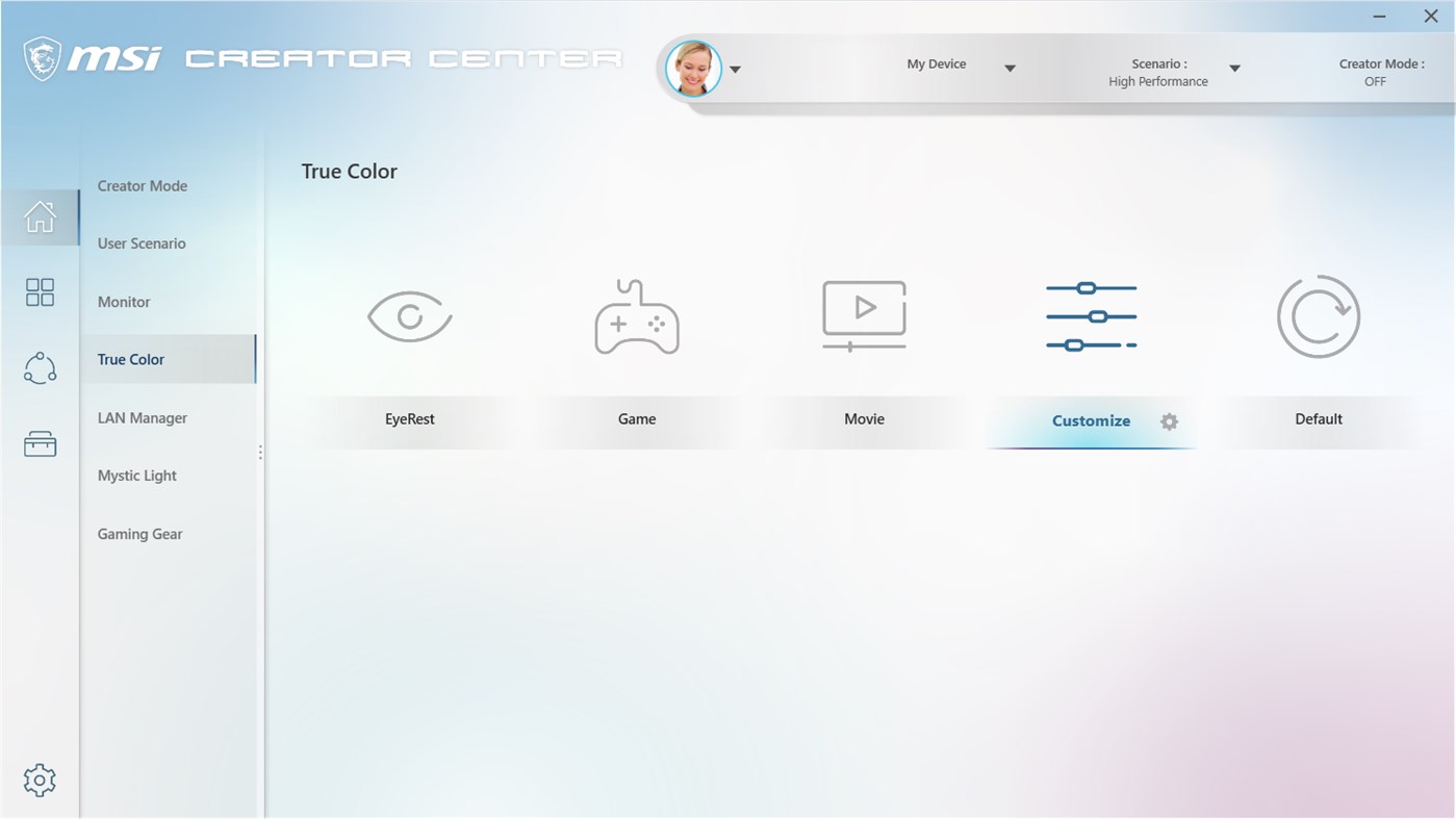#4. MSI Creator Center (Windows) Podle: MICRO-STAR INTERNATIONAL CO., LTD