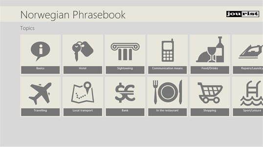 Norwegian Phrasebook screenshot 1
