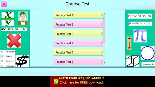 QVprep Lite Math English Grade 6 screenshot 3