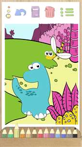 Paint dinosaurs: learning game for children screenshot 5