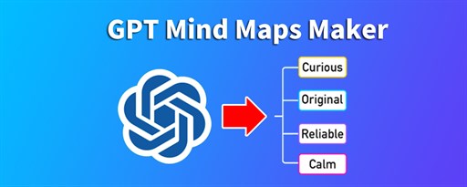 GPT Mind Maps Maker - Create Mind Map with ChatGPT marquee promo image