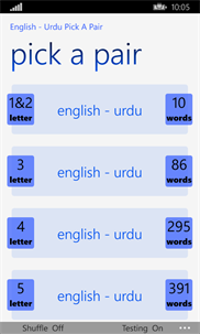 English - Urdu Pick A Pair screenshot 1