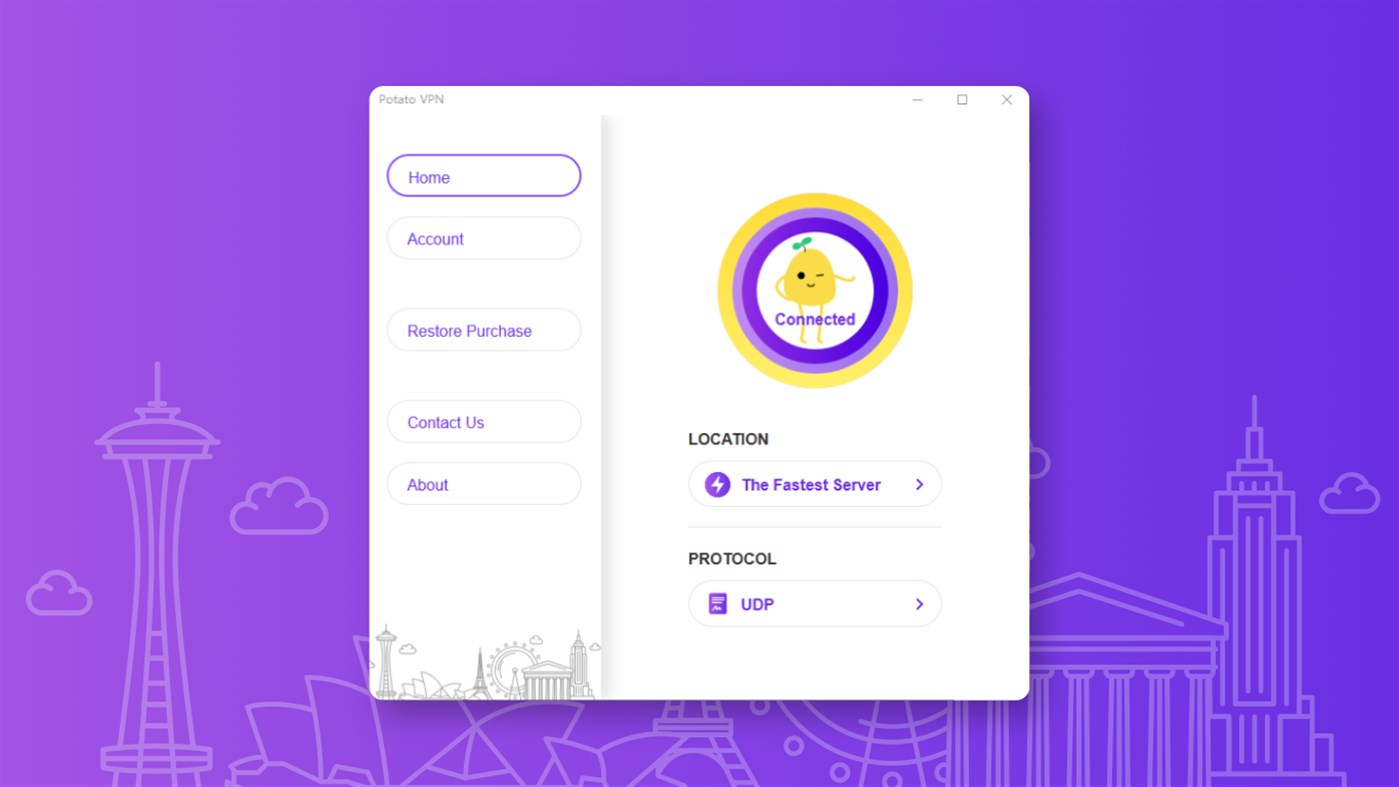 #1. VPN PotatoVPN - Best Unlimited Proxy (Windows) di: FASTPOTATO PTE. LTD.