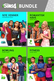 The Sims™ 4 Back to School Bundle – Nye venner, Romantisk haveindhold, Bowlingindhold, Fitnessindhold