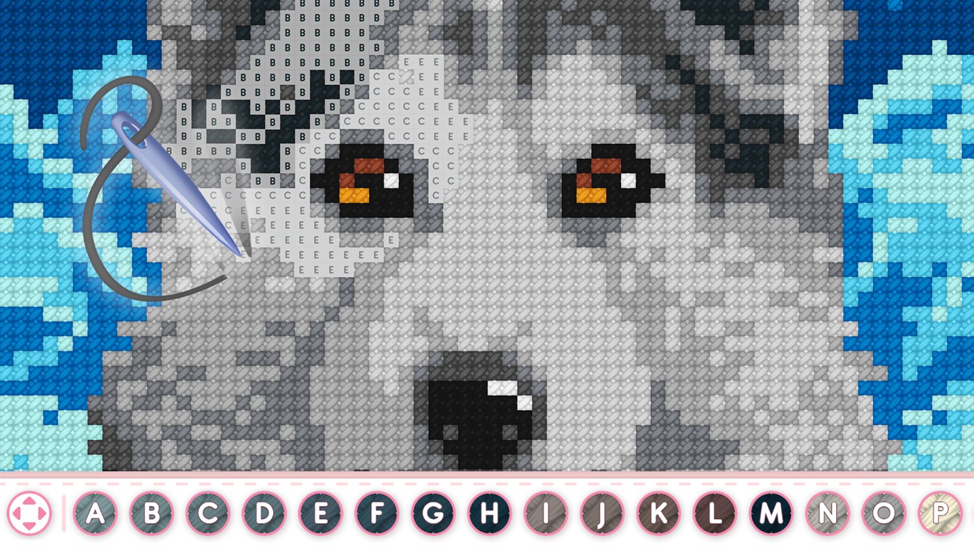 #1. Cross Stitch Masters - Game puzzle (Windows) By: TAPCLAP