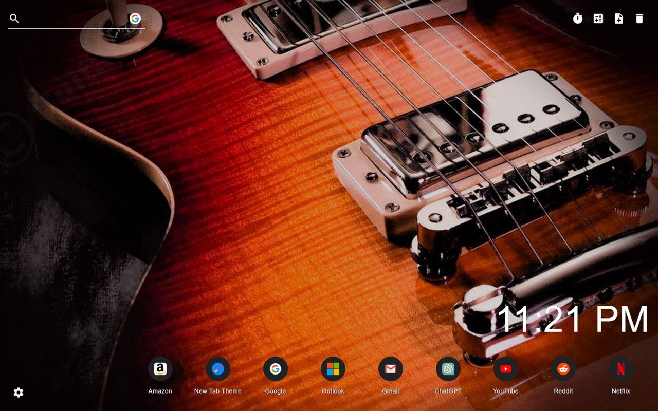 HD Guitar Wallpaper New Tab