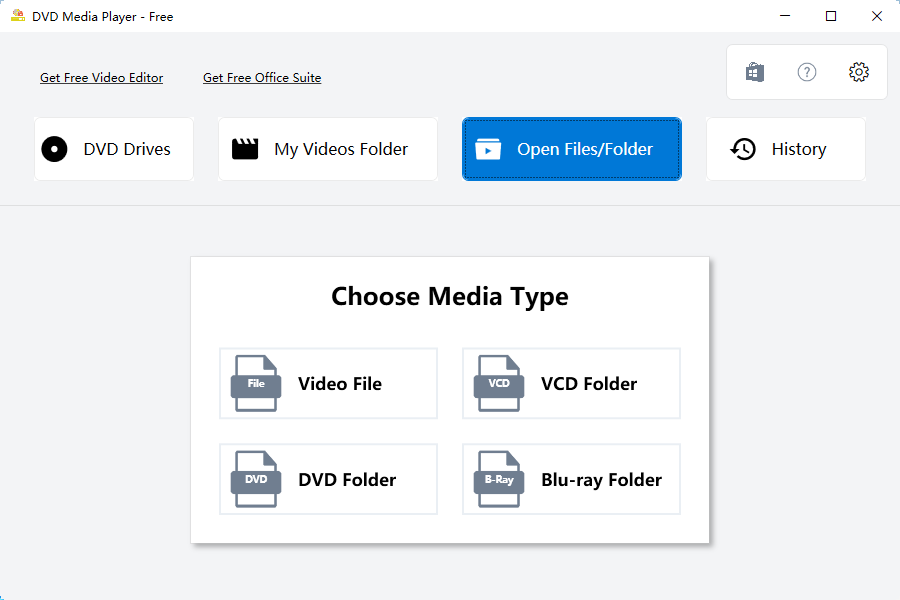 DVD Media Player - Free screenshot