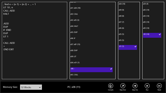 Stack CPU screenshot 3