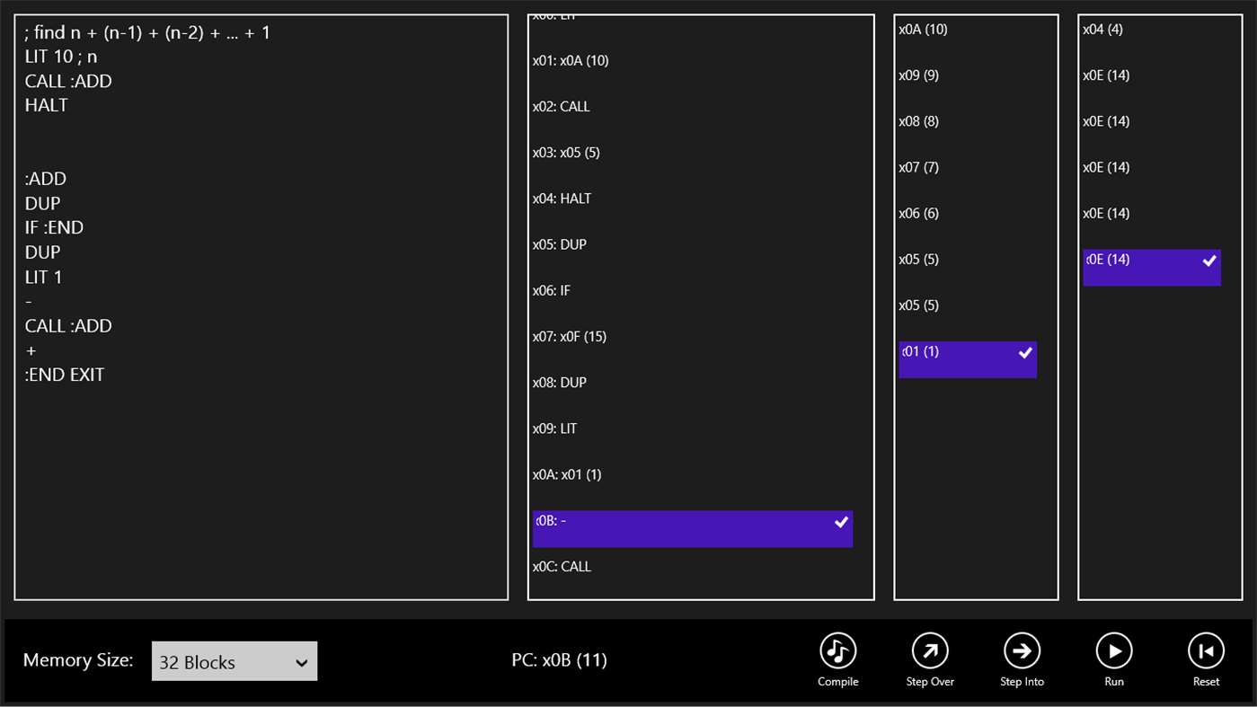 #3. Stack CPU (Windows) Podle: acoshift