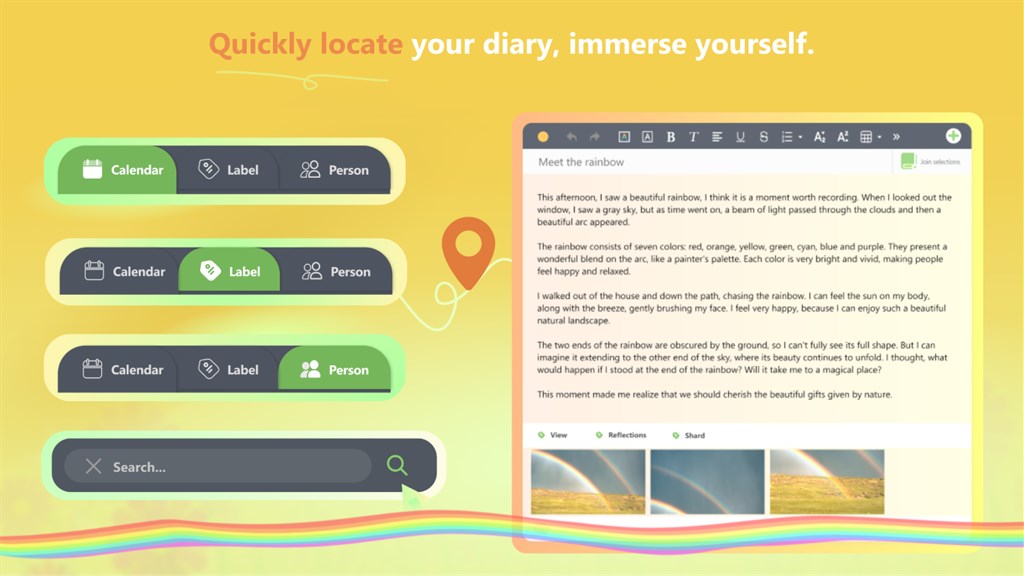 Rainbow Diary - Journal, Note & Essay Book_3