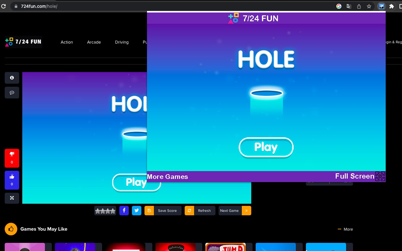 Hole Game - Unblocked Game