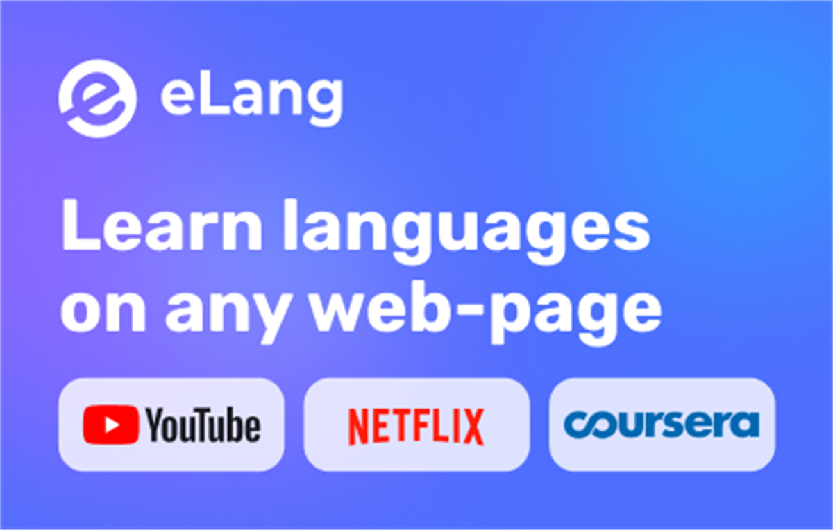 Learn languages with Netflix & YouTube