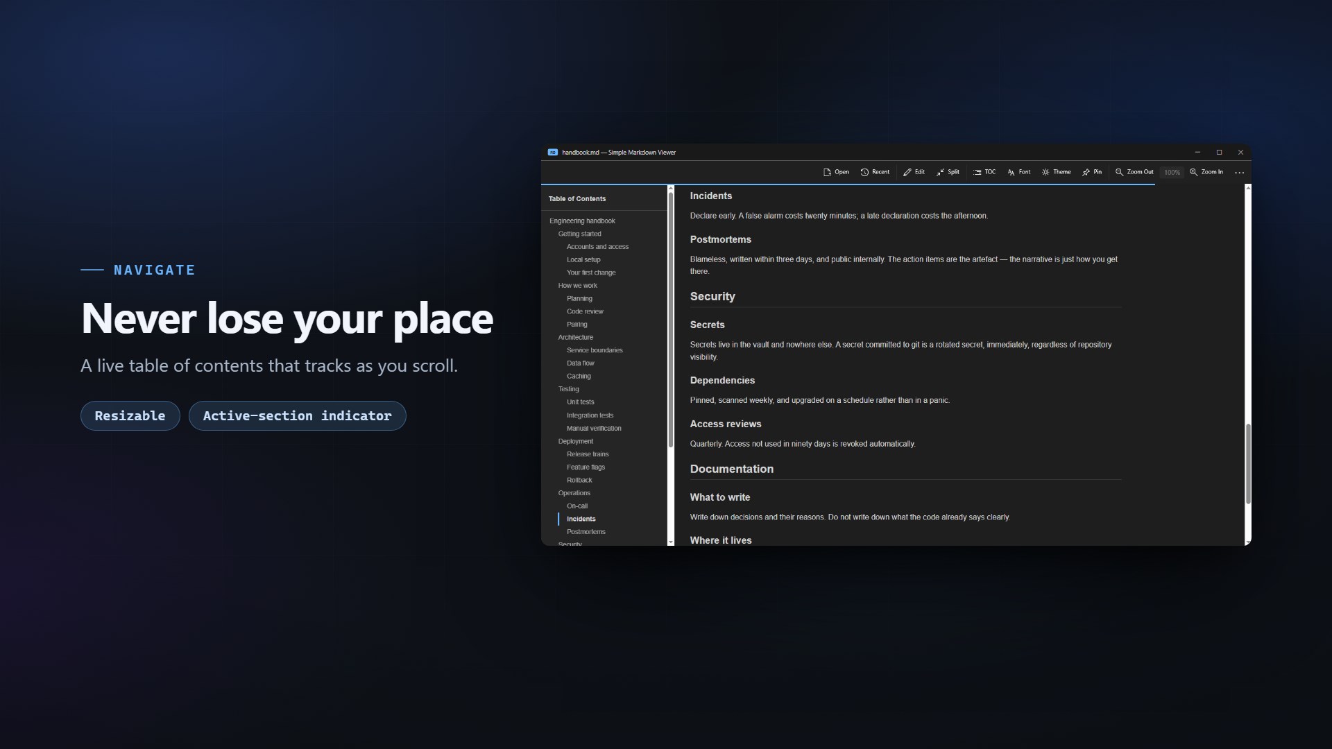 Simple Markdown Viewer screenshot 4