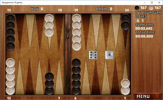 Backgammon 16 games screenshot 1