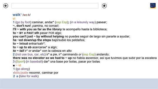Concise Oxford Spanish Dictionary screenshot 3