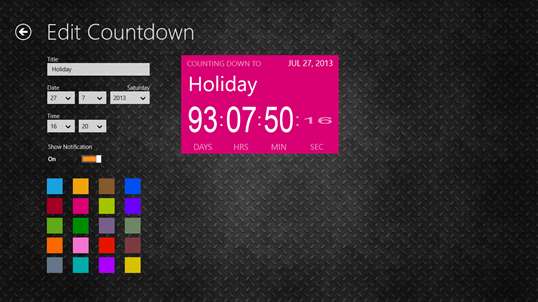 Countdown screenshot 3