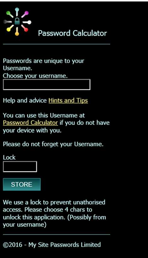 Password Calculator Screenshots 1