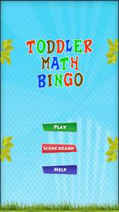 Toddler Math Bingo screenshot 1