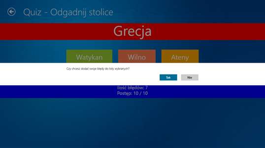Quiz Geograficzny screenshot 8