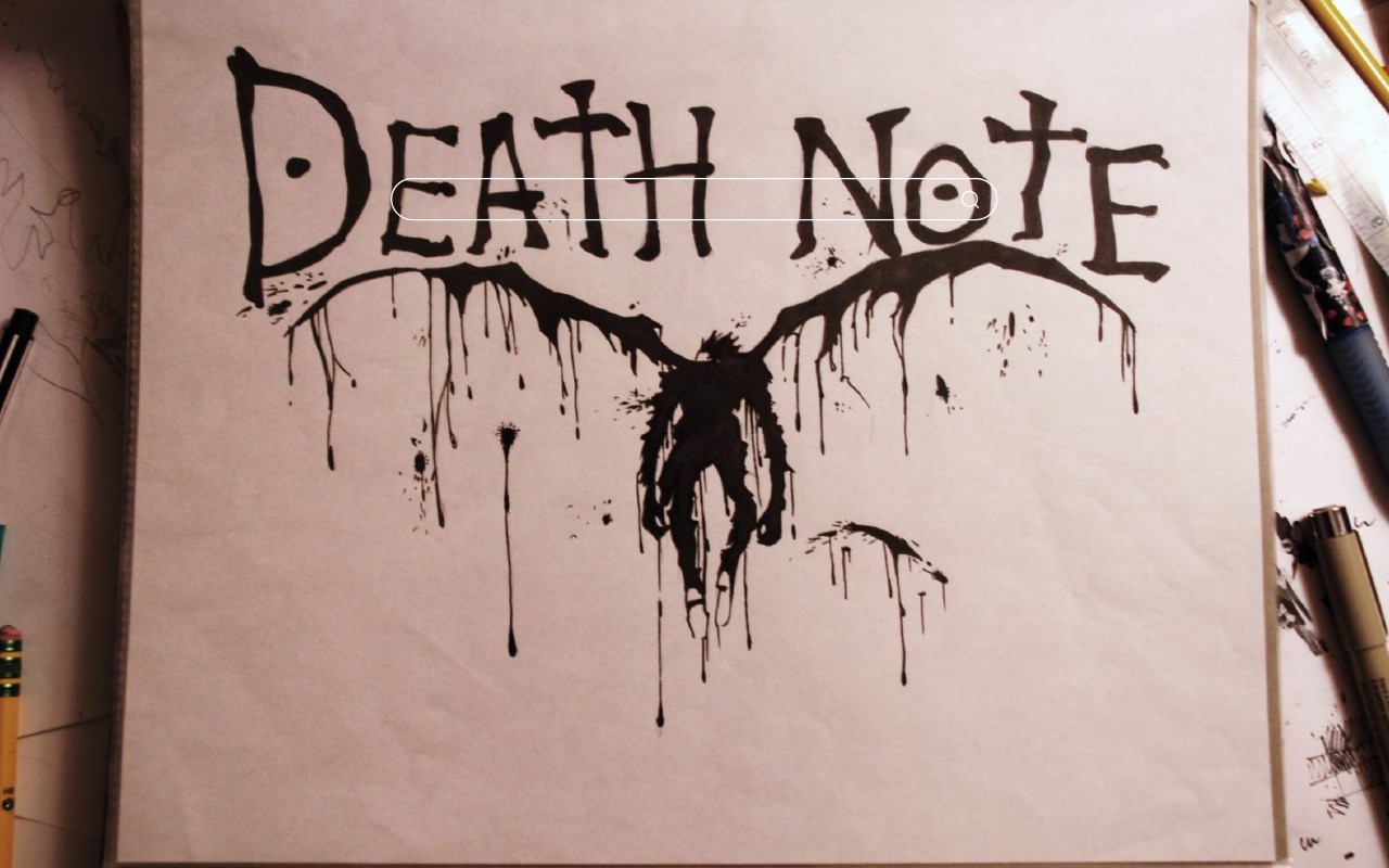 Death Note HD Wallpaper New Tab Theme