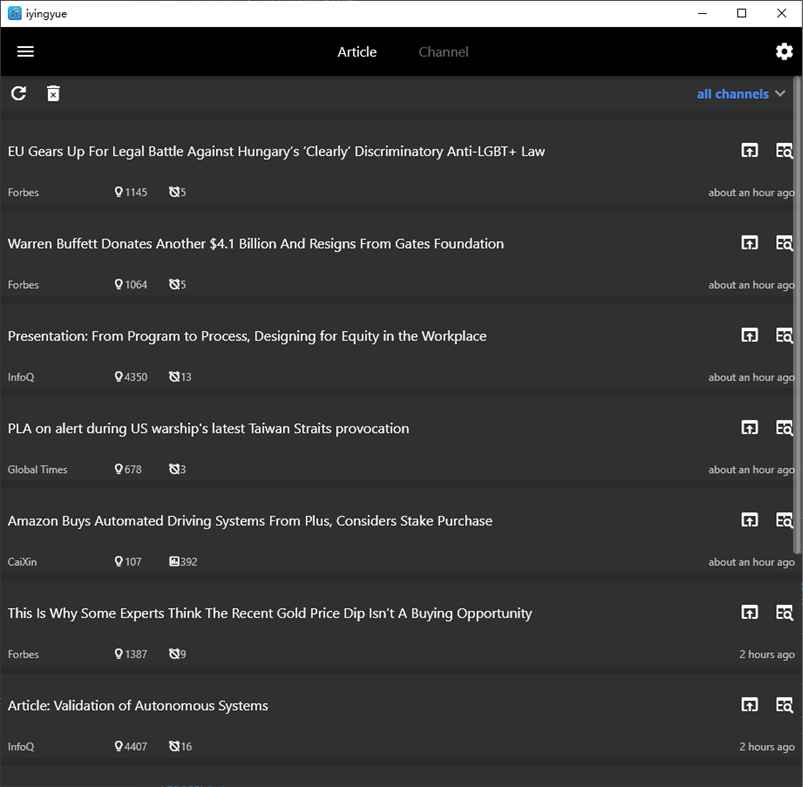 #6. iYingYue - Read English Easily (Windows) Podle: arvin gao