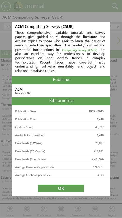 ACM Digital Library Screenshots 2