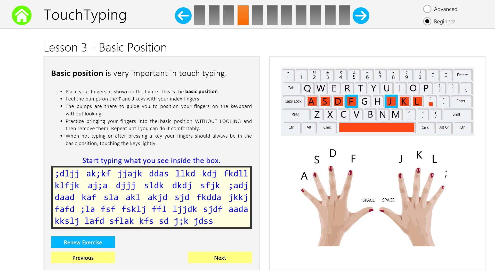 Слепой метод печати. Touch Type. Touch typing. How to put fingers on Keyboard. Программа kfss толстый.