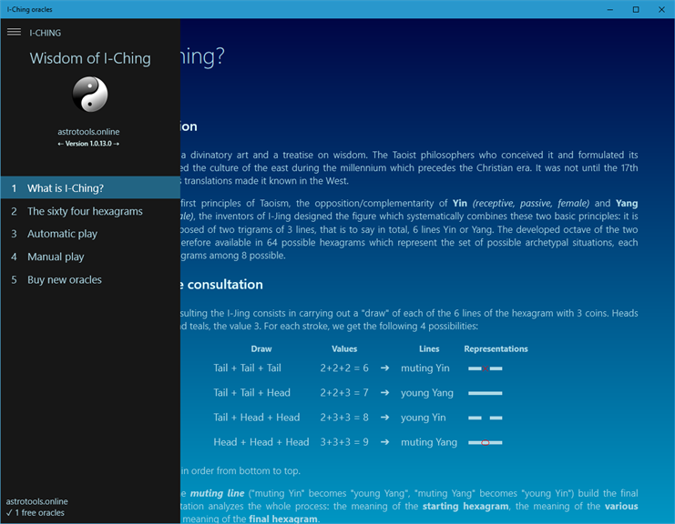 I-CHING WISDOM – Microsoft-Apps