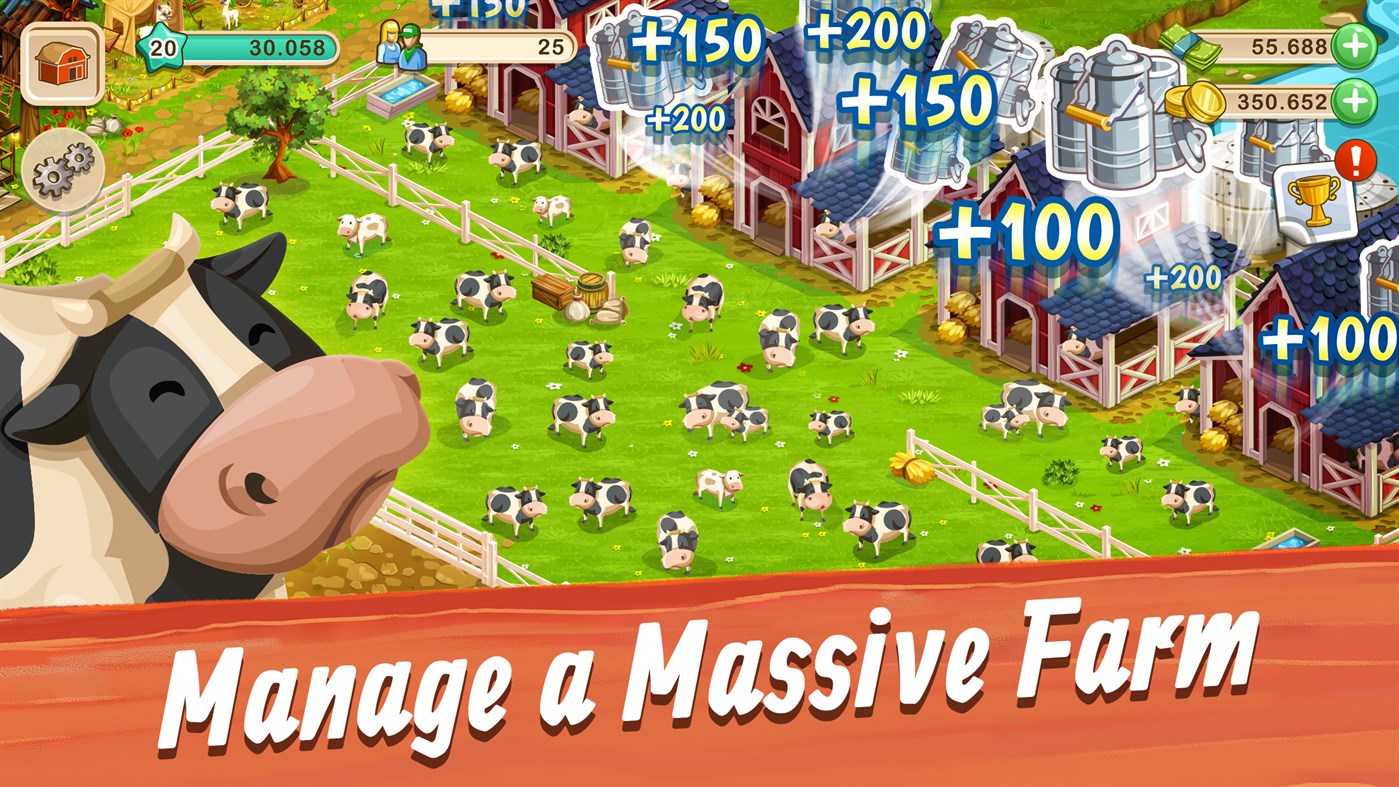 #3. Big Farm: Mobile Harvest (Windows) 由: Goodgame Studios