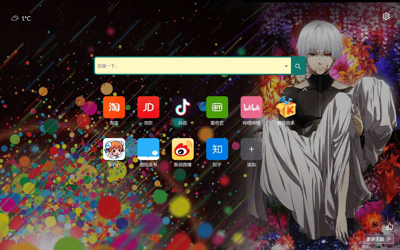 Tokyo Ghoul themed new hashtag home