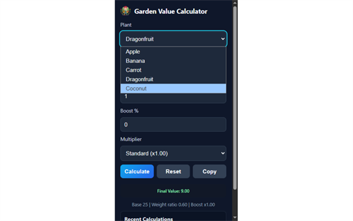 GAG Pet Value Calculator screenshot 2