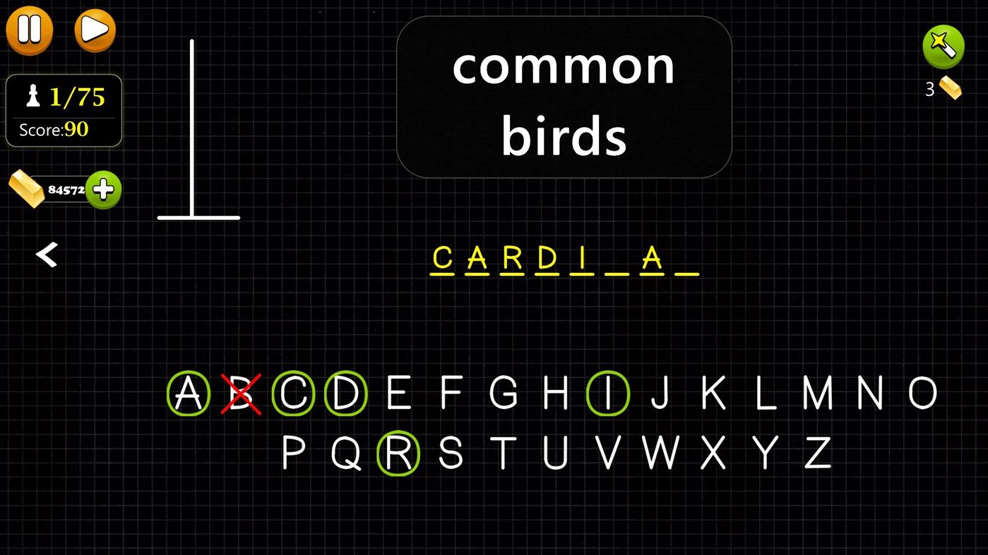 #4. Hangman Word Game (Windows) 由: G Soft Team