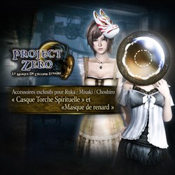 Accessoires exclusifs pour Ruka / Misaki / Choshiro « Casque Torche Spirituelle » et «Masque de renard »