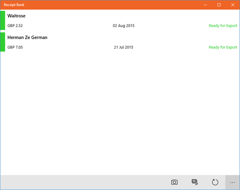 Receipt Bank Screenshots 2