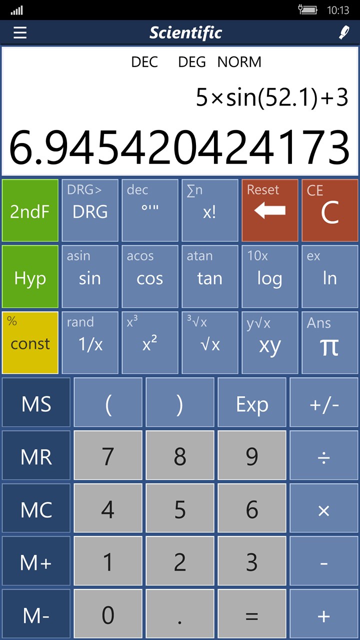 Calc Pro HD Calculator for Windows 10