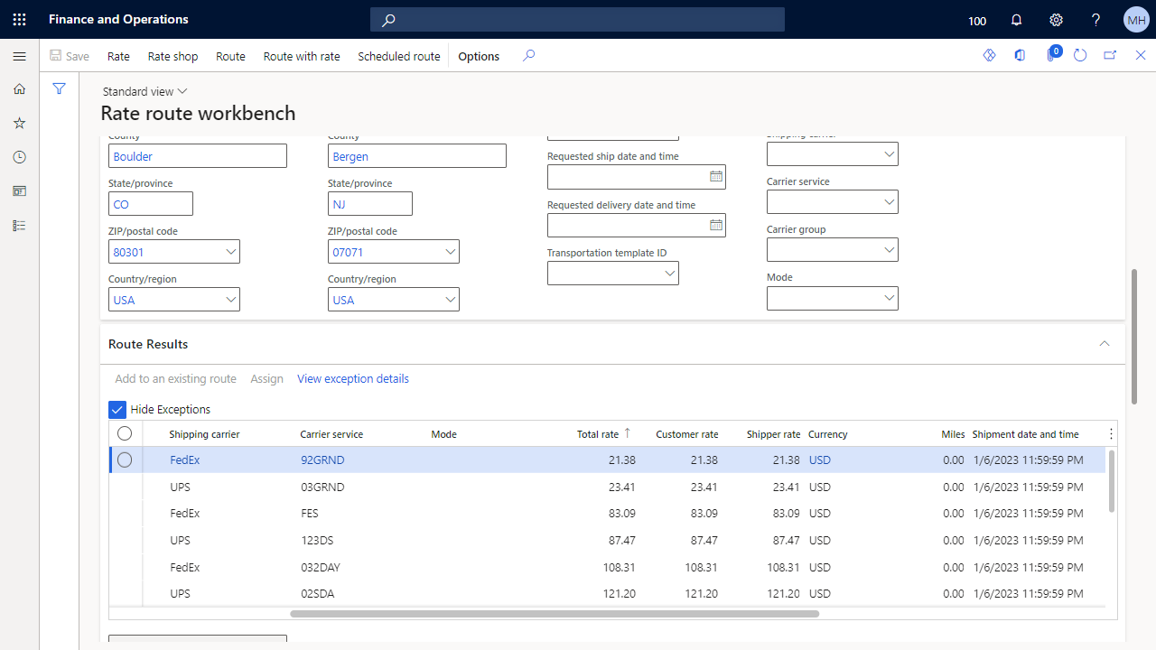 Snapshot 6 of Parcel and freight carrier integration & label printing for omni channel order fulfillment