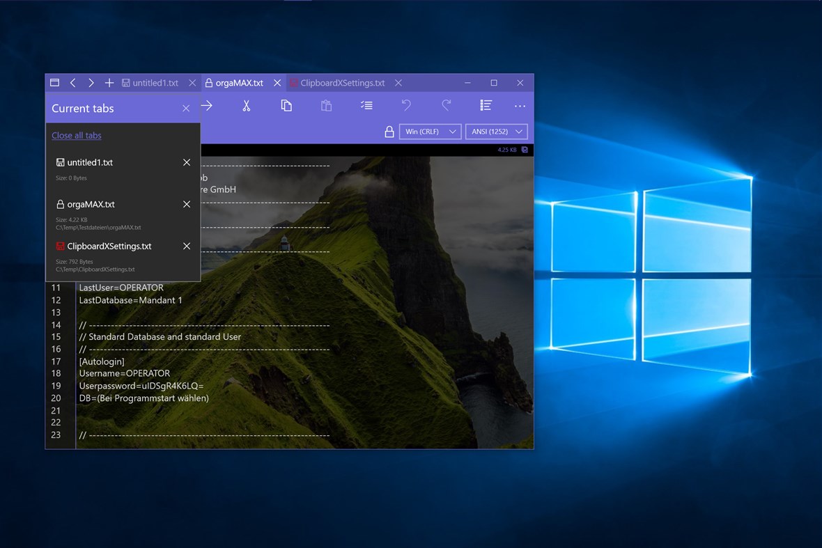 #3. NotepadX (Windows) Av: Sönke Köhn