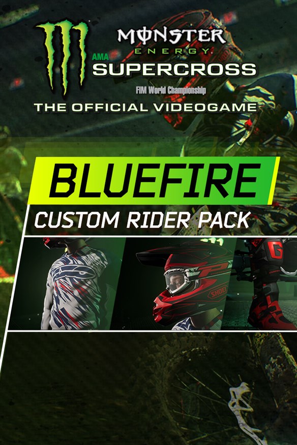 Monster Energy Supercross - Bluefire Custom Rider Pack Xbox Series X|S and Xbox One cover art