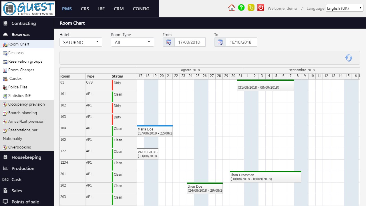 Snapshot 1 of GUEST Hotel Software